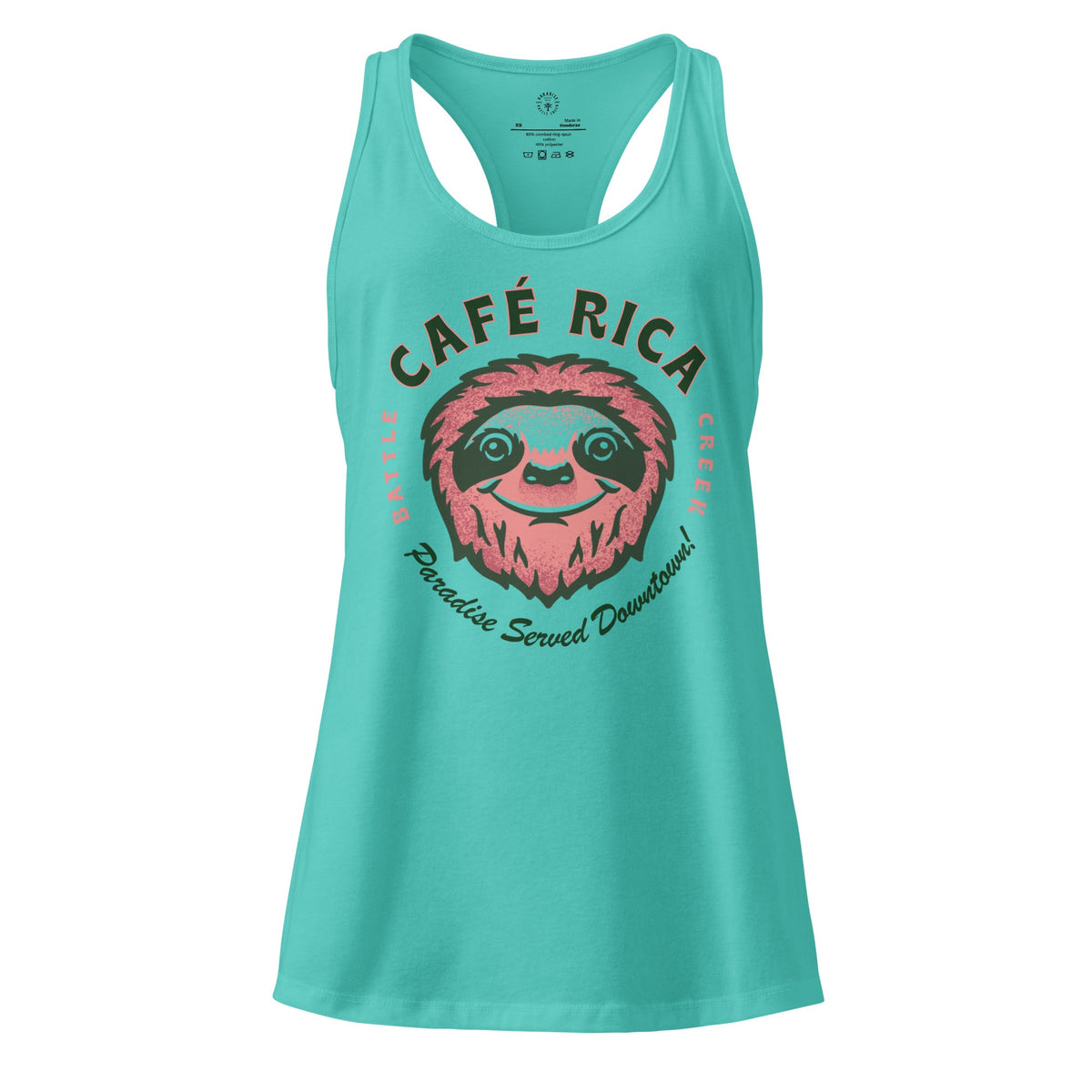 Sleepy Sloth Women’s fitted racerback tank top